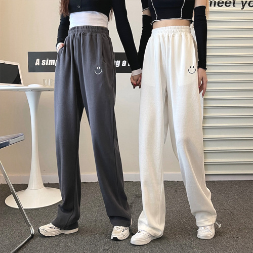 欠かせない カジュアル スポーツ ハイウエスト ゆったり 4色展開 カジュアルパンツ