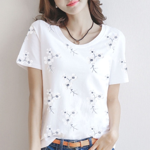 大流行新作 多色 シンプル 合わせやすい 着やすい Vネック 半袖 プリント M-4XL  レディース Tシャツ