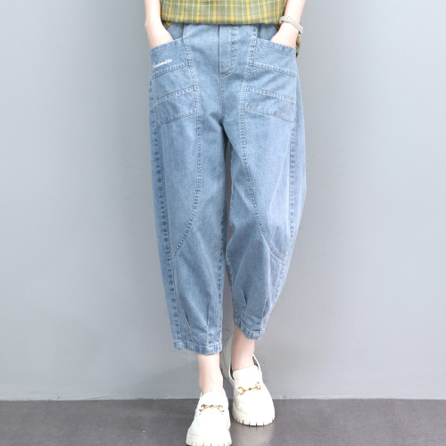 一枚で視線を奪う ファッション ハイウエスト クロップド丈 カジュアルパンツ
