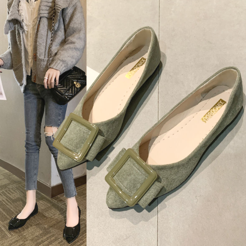 抜群なデザイン シンプル 通勤 ポインテッドトゥ フラットヒールパンプス