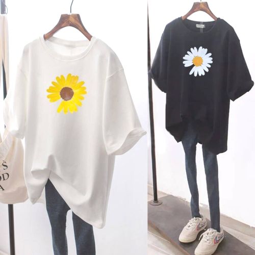 激売れ中 夏服 レディース シャツ トップス  白tシャツ 半袖 チュニック  柔らかい半袖シンプルラウンドネックTシャツ