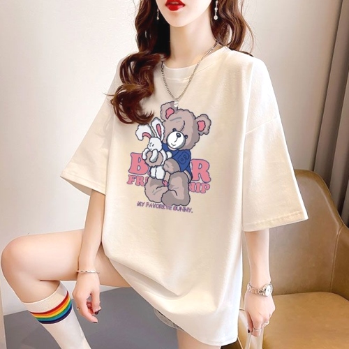 着回し力抜群 ラウンドネック プリント Tシャツ