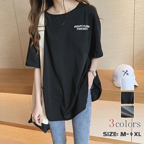 春夏新作Tシャツブラウススプライスリラックスレディース肌見せセクシー半袖Tシャツレディース大きいサイズ