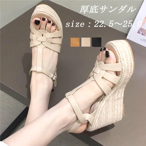 新作  ウェッジヒール  夏  楽天の同款