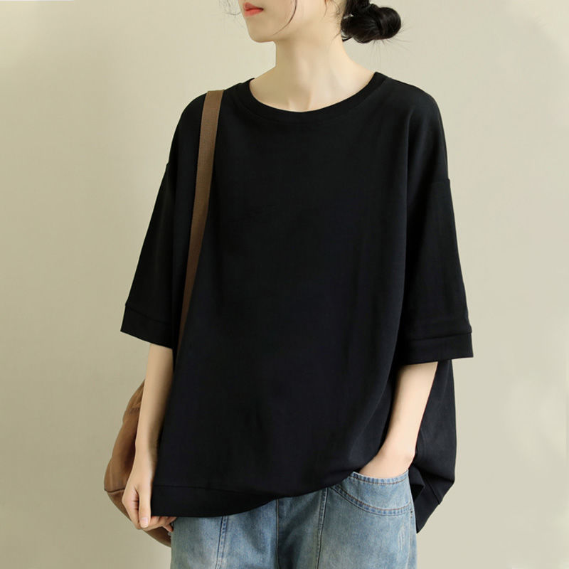 ブラック 五分袖