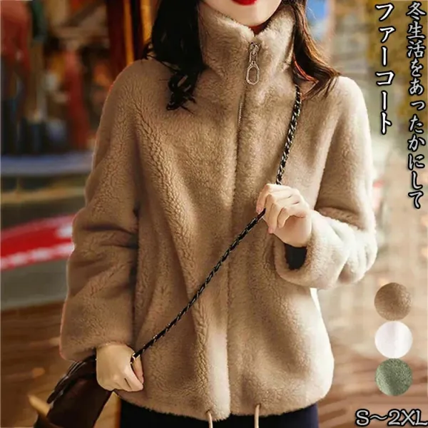 絶対流行  高見えデザイン ハイネック ジッパー 新作 コート