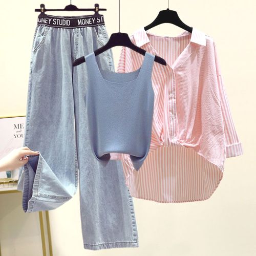 【単品注文】【セットでもっと安い】定番シンプル 女っぽさが漂う 無地 コットン 通気性良い 3点セット 夏服 夏コーデ ファッション 今日のコーデ 大人コーデ レディース