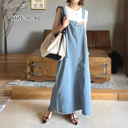 型崩れしないファッションオーバーサイズ感切り替え体型を問わずジャンパースカート夏コーデファッションcoordinateカジュアルコーデコーディネート夏服今日のコーデ大人コーデレディースfashionootd