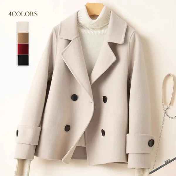 絶対欲しい着痩せ効果ダブルブレスト耐久性クローズドバックシンプルコートファッションcoordinateカジュアルコーデコーディネート今日のコーデ大人コーデレディースfashionootd秋コーデ秋服大人コーデ冬服秋冬冬コーデ冬