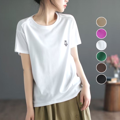 絶対欲しい森ガールカジュアル半袖定番ラウンドネックTシャツファッションcoordinateカジュアルコーデコーディネート今日のコーデ大人コーデレディースfashionootd春コーデ春服