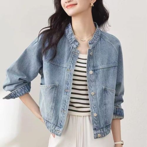 女性らしさ全開♡長袖着痩せ効果プルオーバー無地ラウンドネックシンプルジャケットファッションcoordinateカジュアルコーデコーディネート今日のコーデ大人コーデレディースfashionootd春コーデ春服