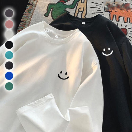 絶対欲しいラウンドネック長袖カートゥーンプリントカジュアルTシャツファッションcoordinateカジュアルコーデコーディネート今日のコーデ大人コーデレディースfashionootd春コーデ春服