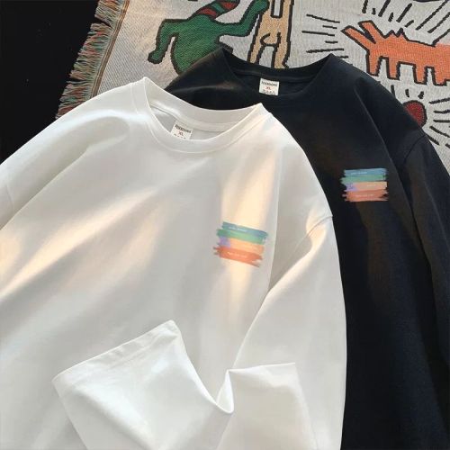 「奇跡の再販」 長袖 プルオーバー ラウンドネック プリント カジュアル Tシャツ fashion ootd カジュアルコーデ ファッション コーディネート 今日のコーデ coordinate トレンドコーデ 着回しコーデ 大人コーデ 大人