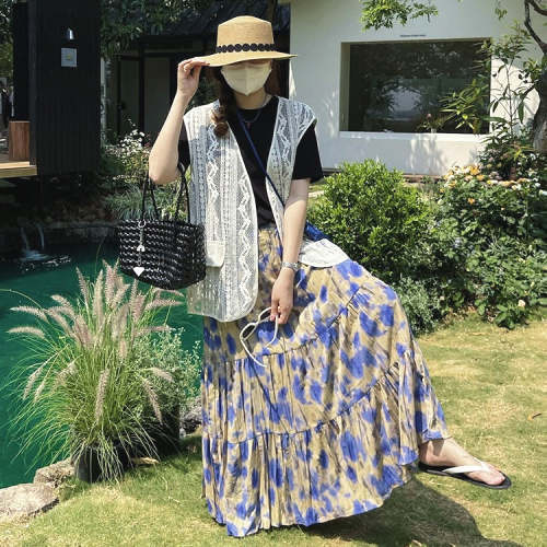 🔥人気急上昇中！！🔥夏切り替え大振裾スカート
