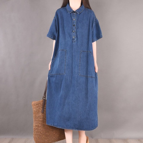 ワンピース  カジュアル  スリムに見える  ゆったり  夏服  文芸  新作  レディース  大きめサイズ  洗練された