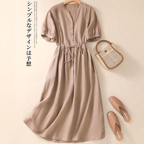 早い者勝ちです! ボウタイ 無地 Aライン ギャザー 半袖 ファッション カジュアルワンピース fashion ootd カジュアルコーデ ファッション コーディネート 今日のコーデ coordinate トレンドコーデ 着回しコーデ 大人