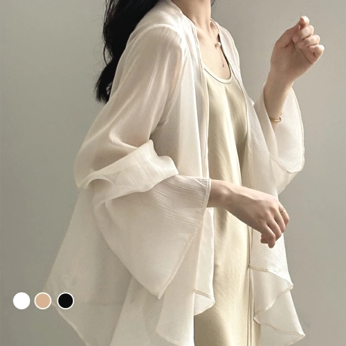 シャツ  カーディガン  長袖  夏服  薄  日焼け止め  気質  レーシング  新作  フレンチスタイル  レディース