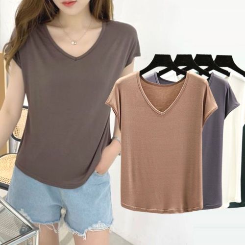 10色展開買わなきゃ損人気爆発無地ファッションシンプルVネックTシャツファッションcoordinateカジュアルコーデコーディネート今日のコーデ大人コーデレディースfashionootd春コーデ春服夏コーデ夏服