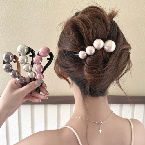 SNSで大騒ぎシンプルビーズ不規則形幾何模様スウィートヘアアクセサリーファッションcoordinateカジュアルコーデコーディネート今日のコーデ大人コーデレディースfashionootd春コーデ春服夏コーデ夏服