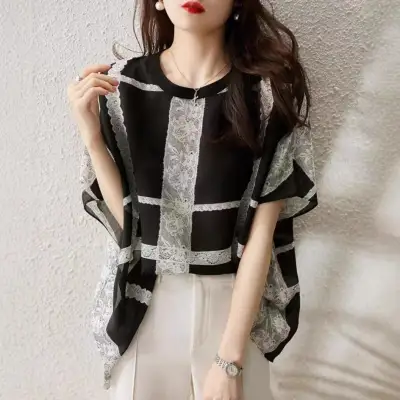 シャツ  シンプル  どんなスタイルにも合う  夏服  韓国風  通勤/OL  レイジー風  新作  おしゃれ / ファッション  ニッチ  レディース