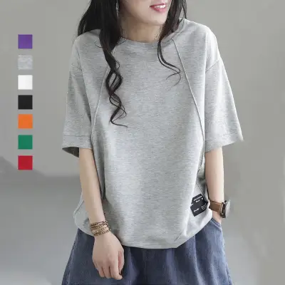 リピー数高 無地 ラウンドネック 半袖 きれいIライン フード付き シンプル Tシャツ fashion ootd カジュアルコーデ ファッション コーディネート 今日のコーデ coordinate トレンドコーデ 着回しコーデ 大人コーデ 