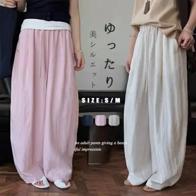 美脚 ボトムス 長ズボン 春夏 カーブパンツ 黒 ブラック ボトムス パンツ ゆったり ナチュラル 体型カバー きれいめ 着痩せ 送料無料