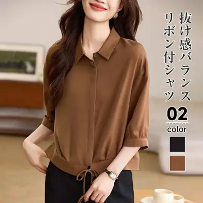 2025SS 女性らしいシルエットを作るブラウス