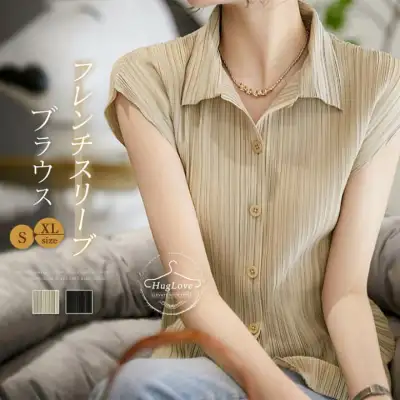 爽やかな印象でさらっときれいに着れるシャツ♪