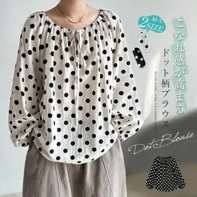 チュニック ブラウス tシャツ レディース 長袖 Aライン ボリューム袖 ナチュラル オーバーサイズ 森ガール 体型カバー