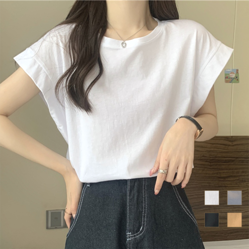 新作発売！ 半袖 プルオーバー 無地 ラウンドネック ファッション Tシャツ