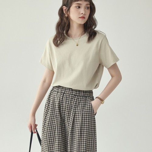 コットン  半袖  スリムに見える  どんなスタイルにも合う  ゆったり  夏服  デザイン  コットン100%  M  レトロ  日本風  デザイン性  レディース  トップス