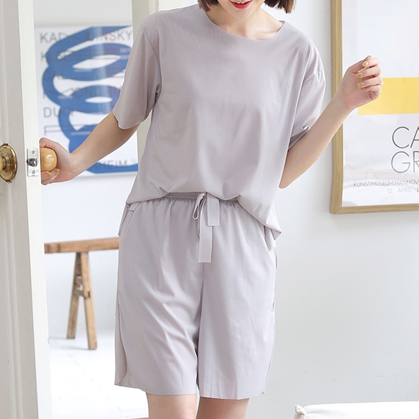 グレー/ショートパンツセット
