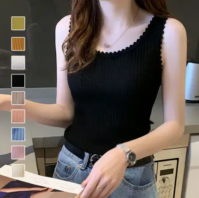 着回し力抜群 夏 ノースリーブ 春夏 無地 ラウンドネック カジュアル タンクトップ/キャミソール fashion ootd カジュアルコーデ ファッション コーディネート 今日のコーデ coordinate トレンドコーデ 着回しコーデ