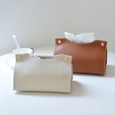 ティッシュカバーデスクトップ収納レザーティッシュボックスカバーレザー壁掛けおしゃれ職人の手仕事プレゼントギフトティッシュケース