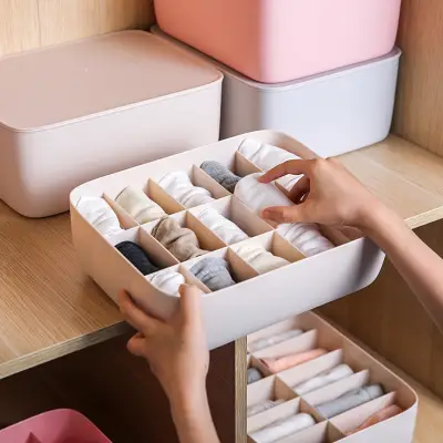 一枚で視線を奪うファッション小物収納出し入れ簡単防水収納用品下着収納大容量家庭用収納ボックス衣類収納