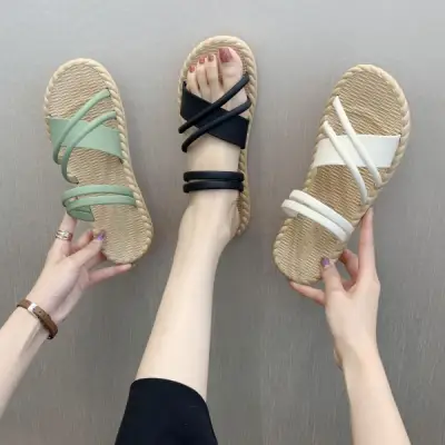 2way INS風 シンプル カジュアル ビーチ 軽量 快適 サンダル ブラック 黑 ホワイト 白 fashion ootd カジュアルコーデ ファッション コーディネート 今日のコーデ coordinate トレンドコーデ 着回しコーデ 