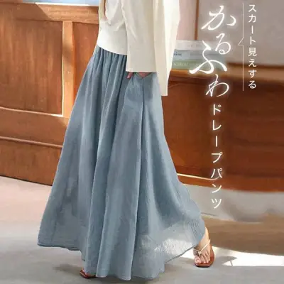 新作 日系ハイウエストワイドパンツ