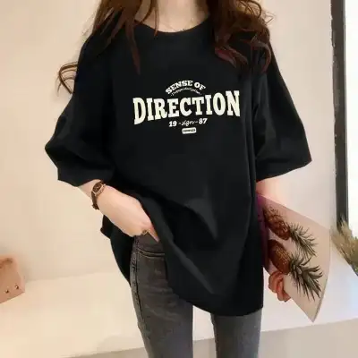 早い者勝ちです! ラウンドネック 半袖 アルファベット シンプル Tシャツ