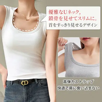 好評発売中 週末 ノースリーブ 耐久性 ラウンドネック 無地 カジュアル タンクトップ
