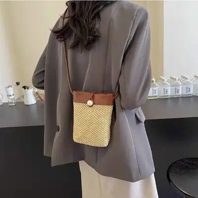No.1 人気商品 ファッション 草編み 斜め掛け ショルダーバッグ