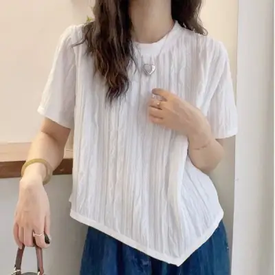 Tシャツ  半袖  韓国風  新作   流行  レディース  洗練された