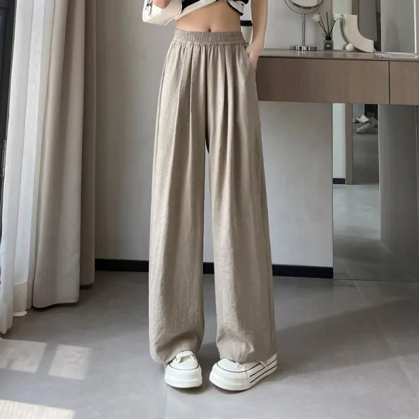【9999円達成でGET！】流行の予感ポケット付き無地アンプルライン接触冷感ロング丈シンプルガウチョパンツコーディネートカジュアルファッション着回しootd夏コーデ夏服レディース20代30代40代50代