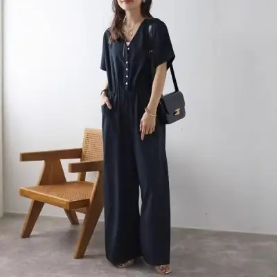 シングルブレスト  オールインワン  夏服