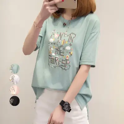 絶対欲しいカジュアルスリットプルオーバープリントTシャツファッションcoordinateカジュアルコーデコーディネート今日のコーデ大人コーデレディースfashionootd春コーデ春服