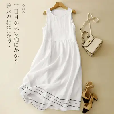 キレイ見え カジュアル 大人可愛いAライン 無地 中長 ワンピース 大人 ootd 夏コーデ 夏服 レディース ファッション 20代 30代 40代 50代 カジュアル コーディネート トレンド 着回し