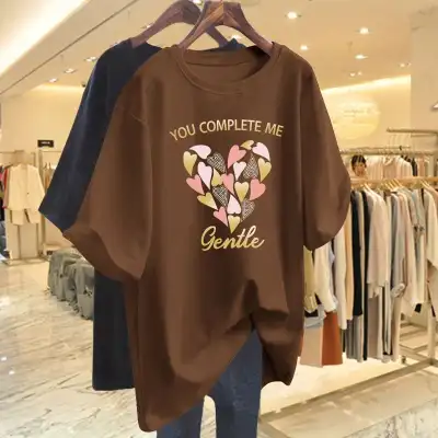 買わなきゃ損 ラウンドネック プリント 半袖 プルオーバー アルファベット カジュアル Tシャツ 大人 ootd 夏コーデ 夏服 レディース ファッション 20代 30代 40代 50代 カジュアル コーディネート トレンド 着回し