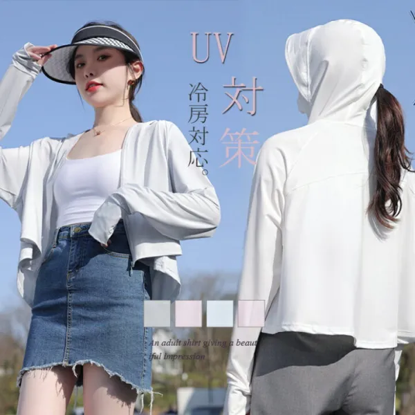 サンバイザー 帽子 レディース UVケアガード UVパーカー UPF50＋ 日焼け防止パーカー マスク付き フード付き アウトドア 体型カバー 送料無料 通勤 春 夏