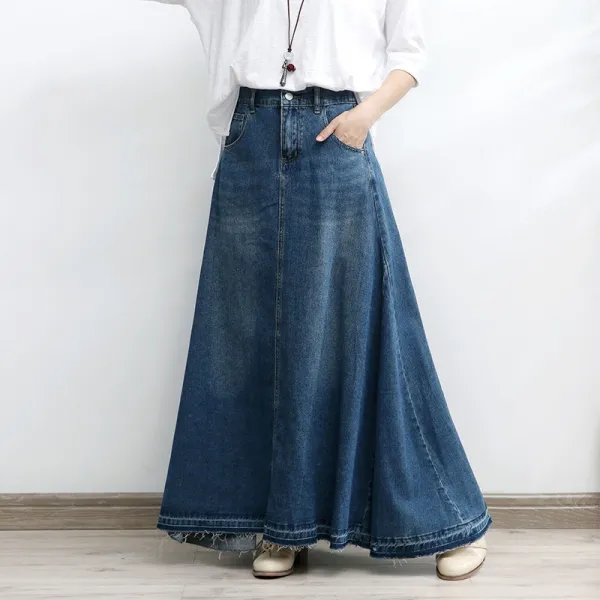スリムに見える  ロング  ハイウエスト  薄  レディース  大きめサイズ