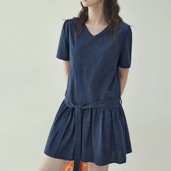 ワンピース  半袖  夏服  M  新作  韓国風  レディース