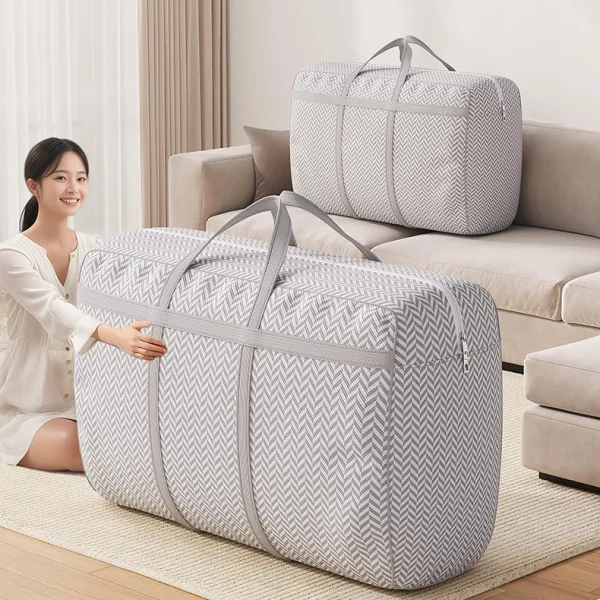 収納バッグ切り替えシワになりにくいプリント｜収納バッグ